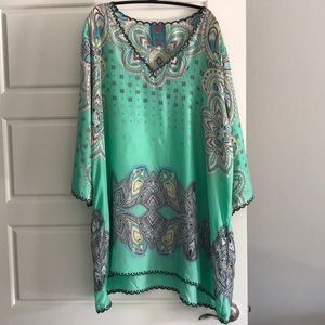 Johnny Was Silk Tunic Top 3X